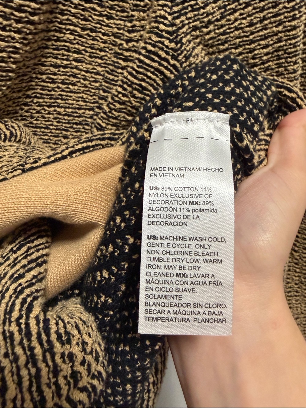 NWOT Chico’s Brown and Black Textured Double-breasted Blazer Size 3 US XL - Picture 4 of 8